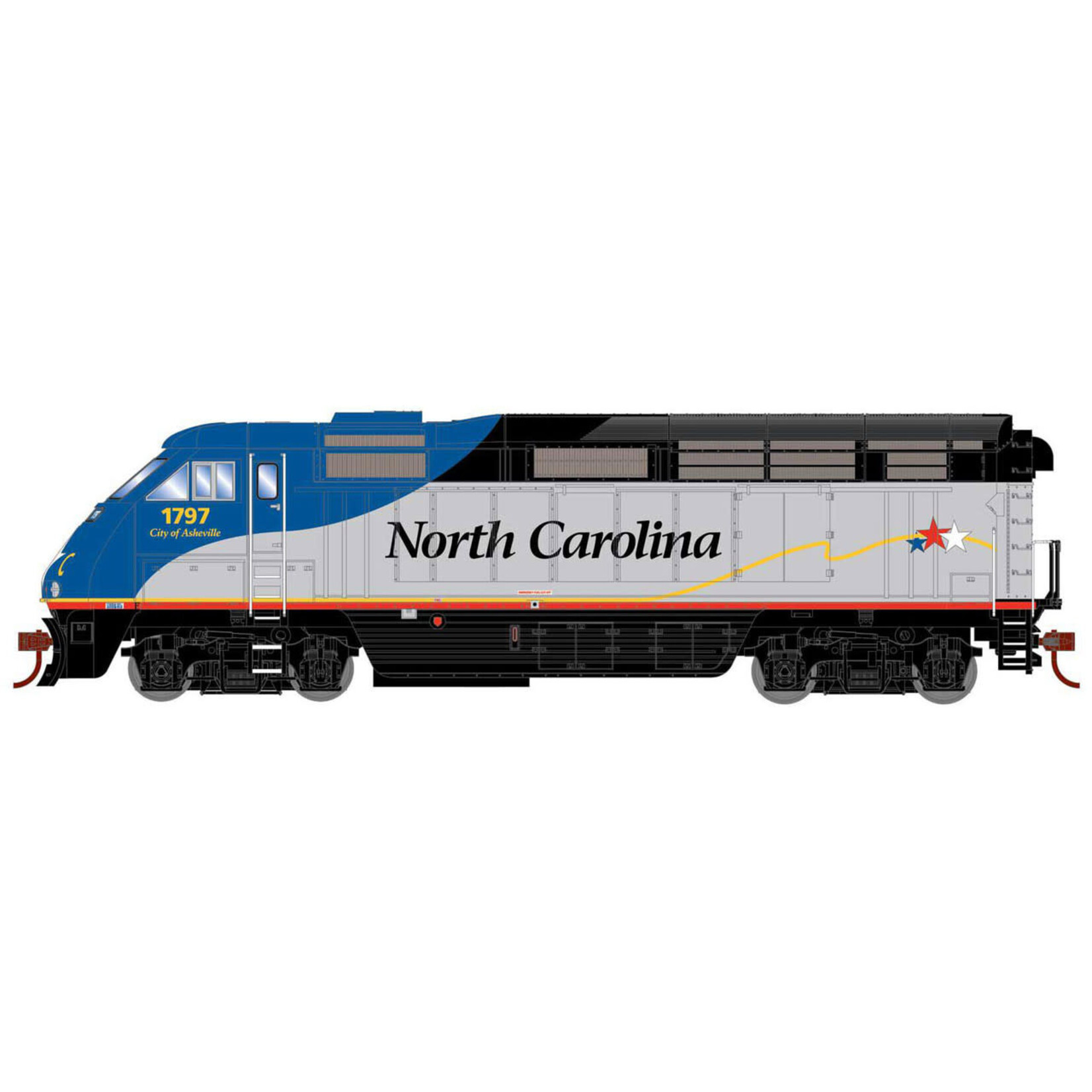 Athearn 64632 HO RTR F59PHI, RNCX 1797 Asheville North Carolina