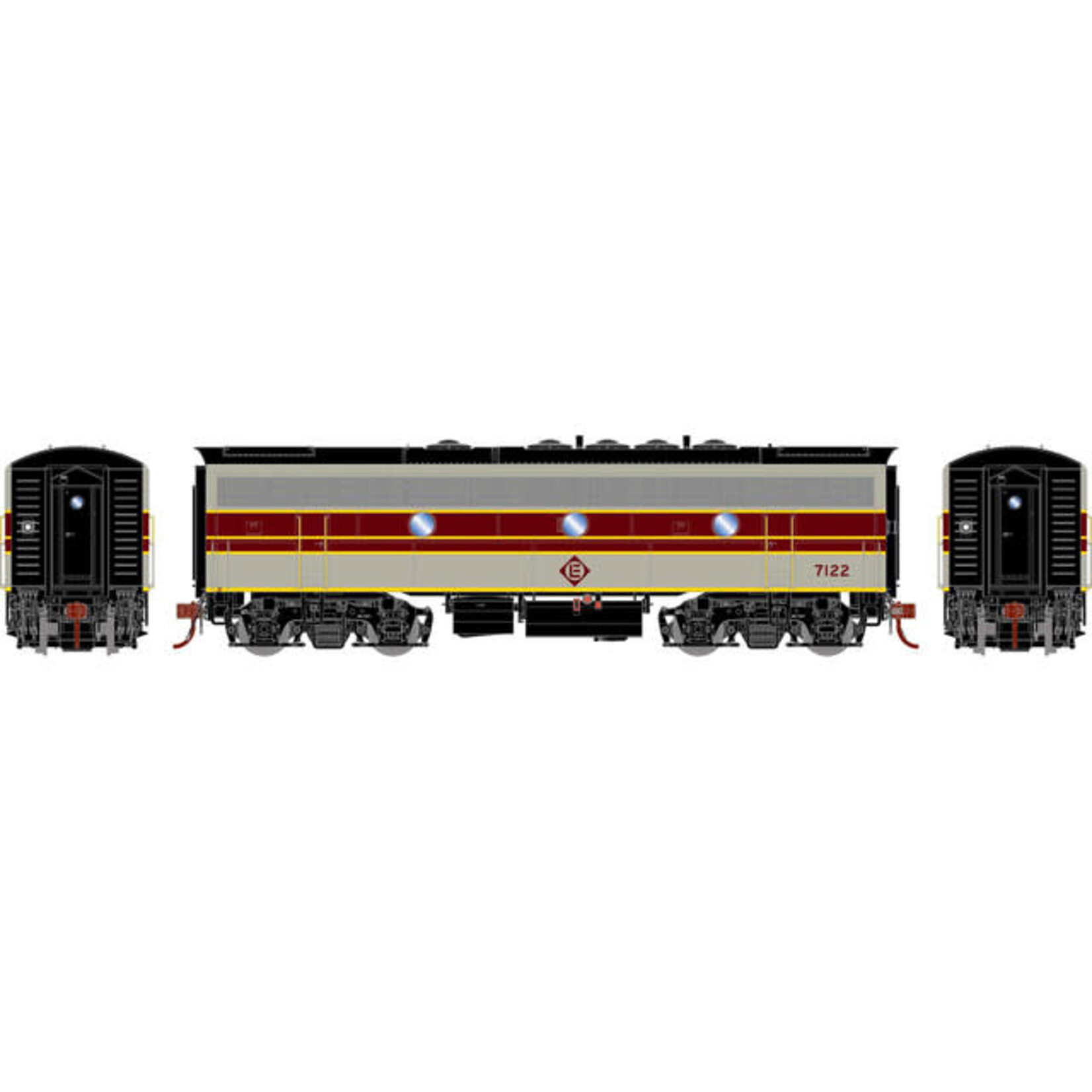 Athearn Genesis 19556 HO F7B with DCC & Sound, Erie Lackawanna Freight #7122