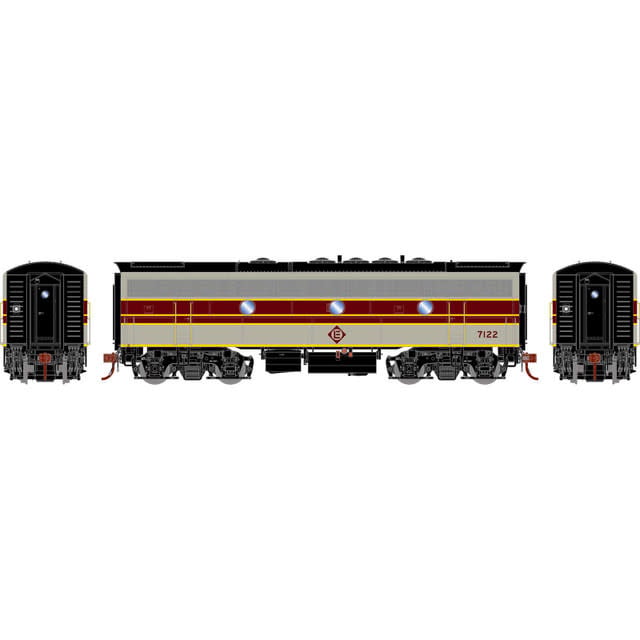 19556 HO F7B with DCC & Sound, Erie Lackawanna Freight #7122
