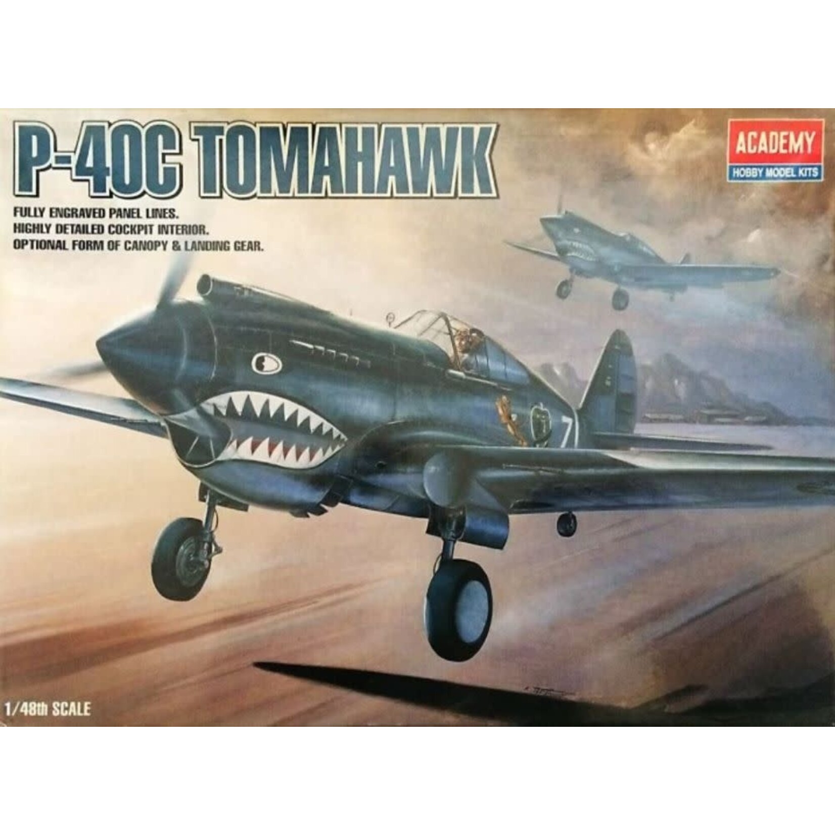 Academy 12280 1/48 P-40C Tomahawk Flying Tigers Fighter