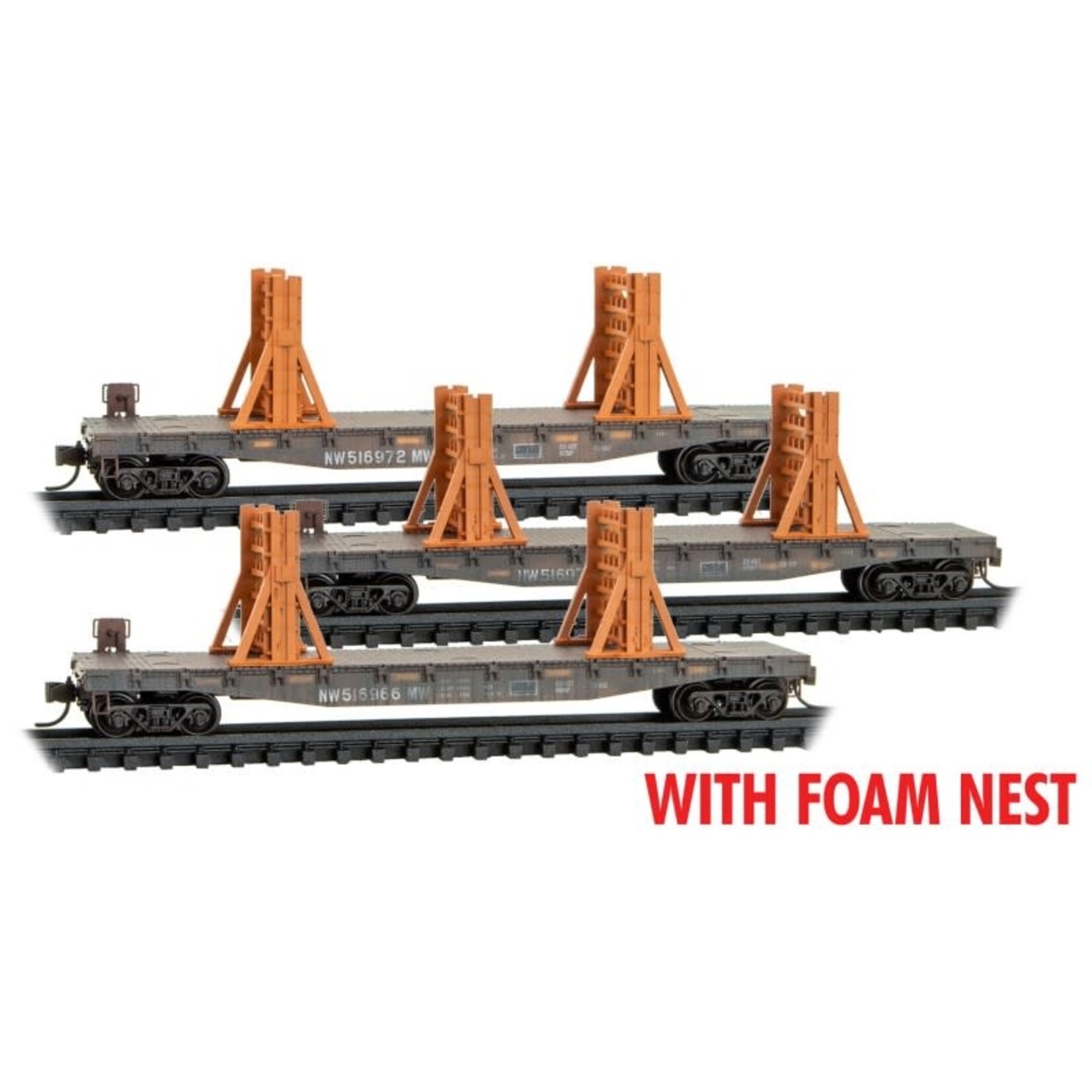 Micro Trains Line 99302220 N NS Ribbon Rail #1 - 3 Pack (Foam Insert)