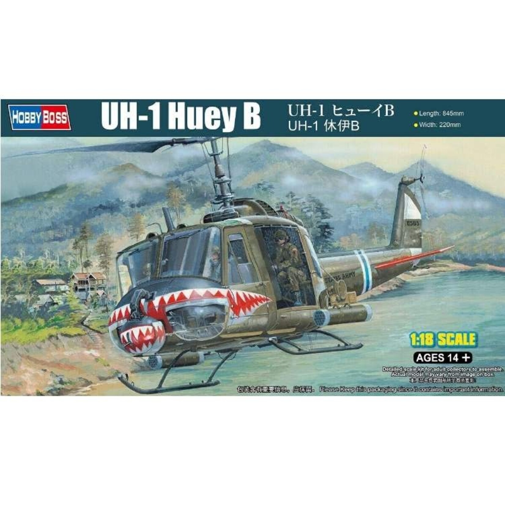 Hobby Boss 81806 UH-1 Huey B 1:18