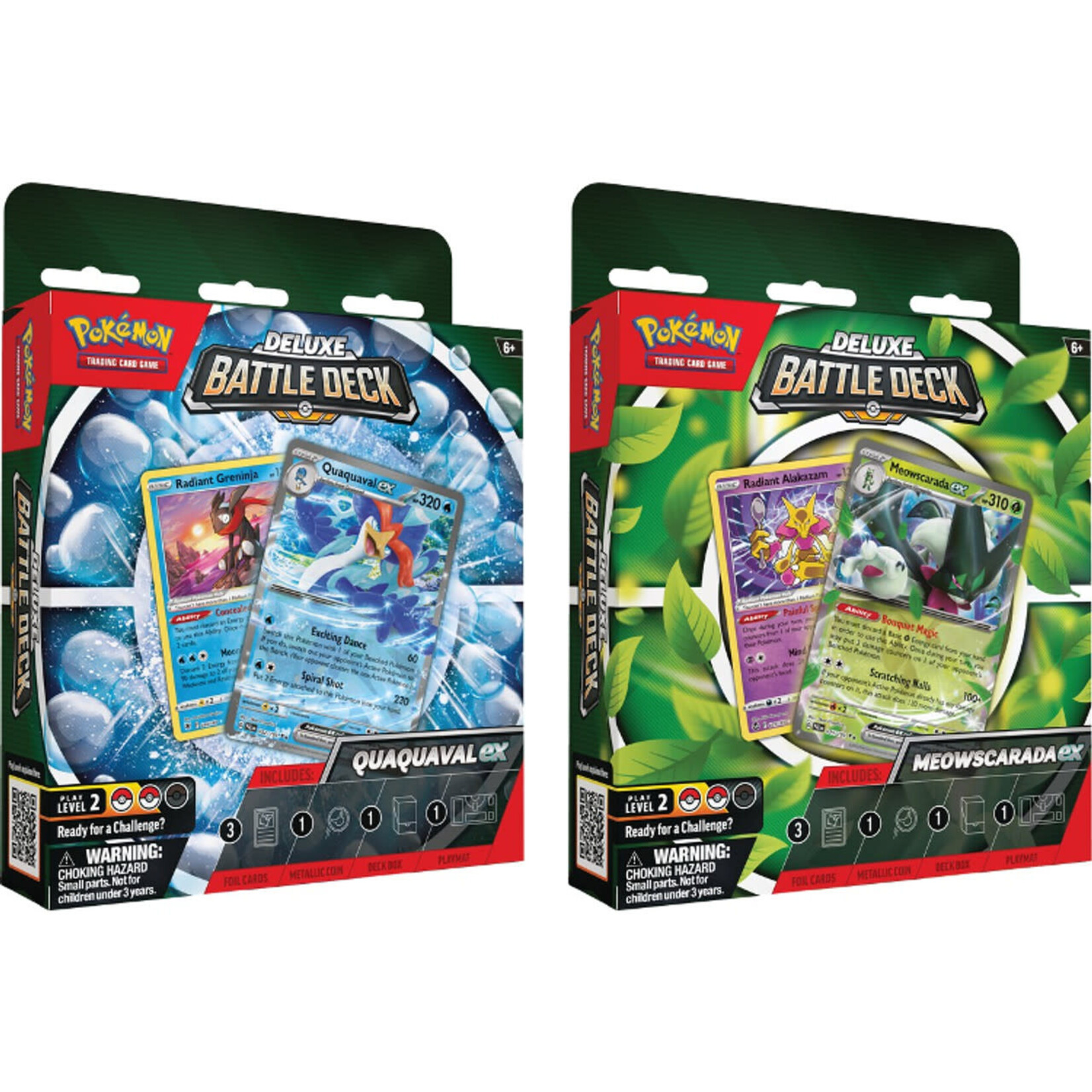 Pokemon 85258 Pokemon Deluxe Battle Deck - Meowscarada or Quaguaval