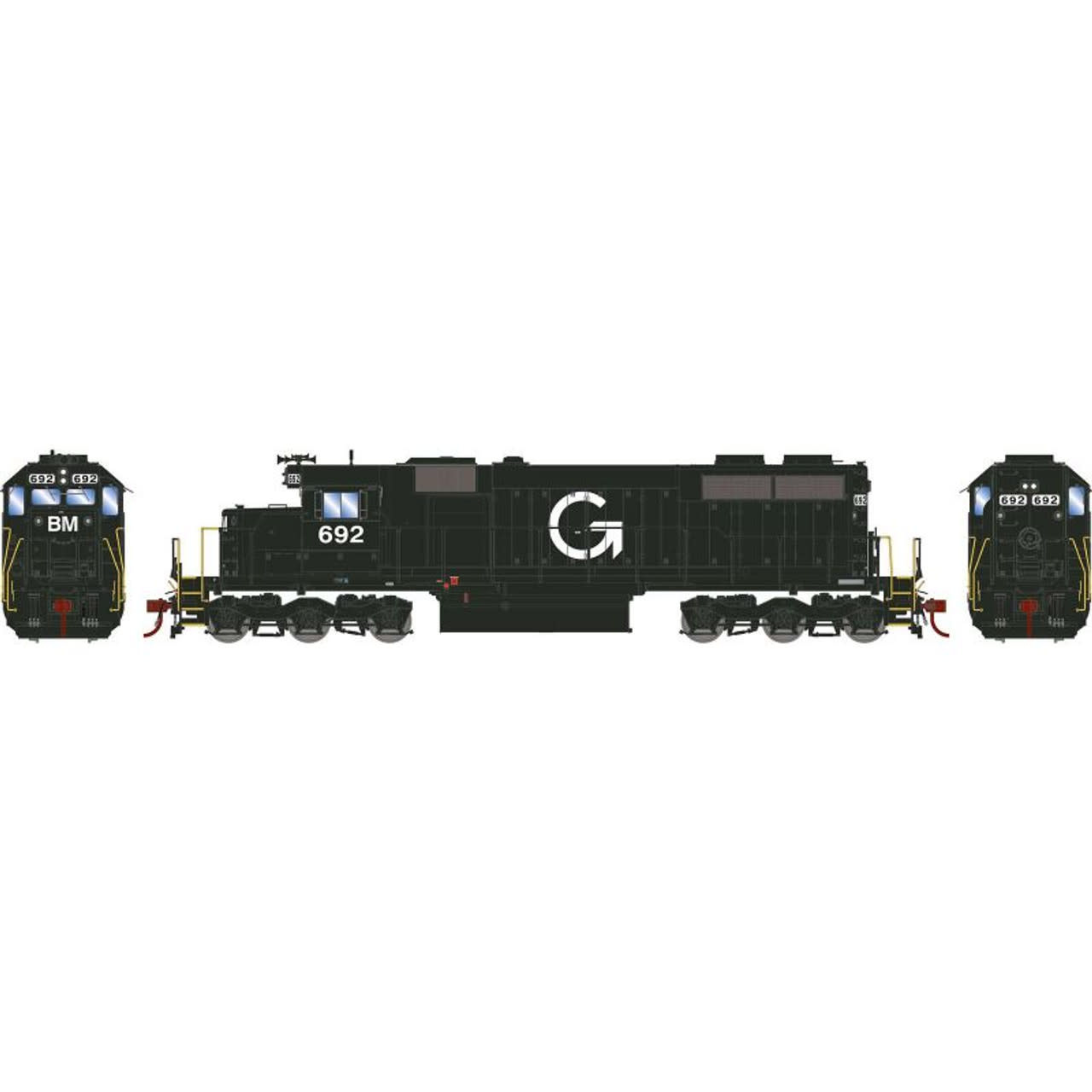 71495 HO SD39, B&M 692