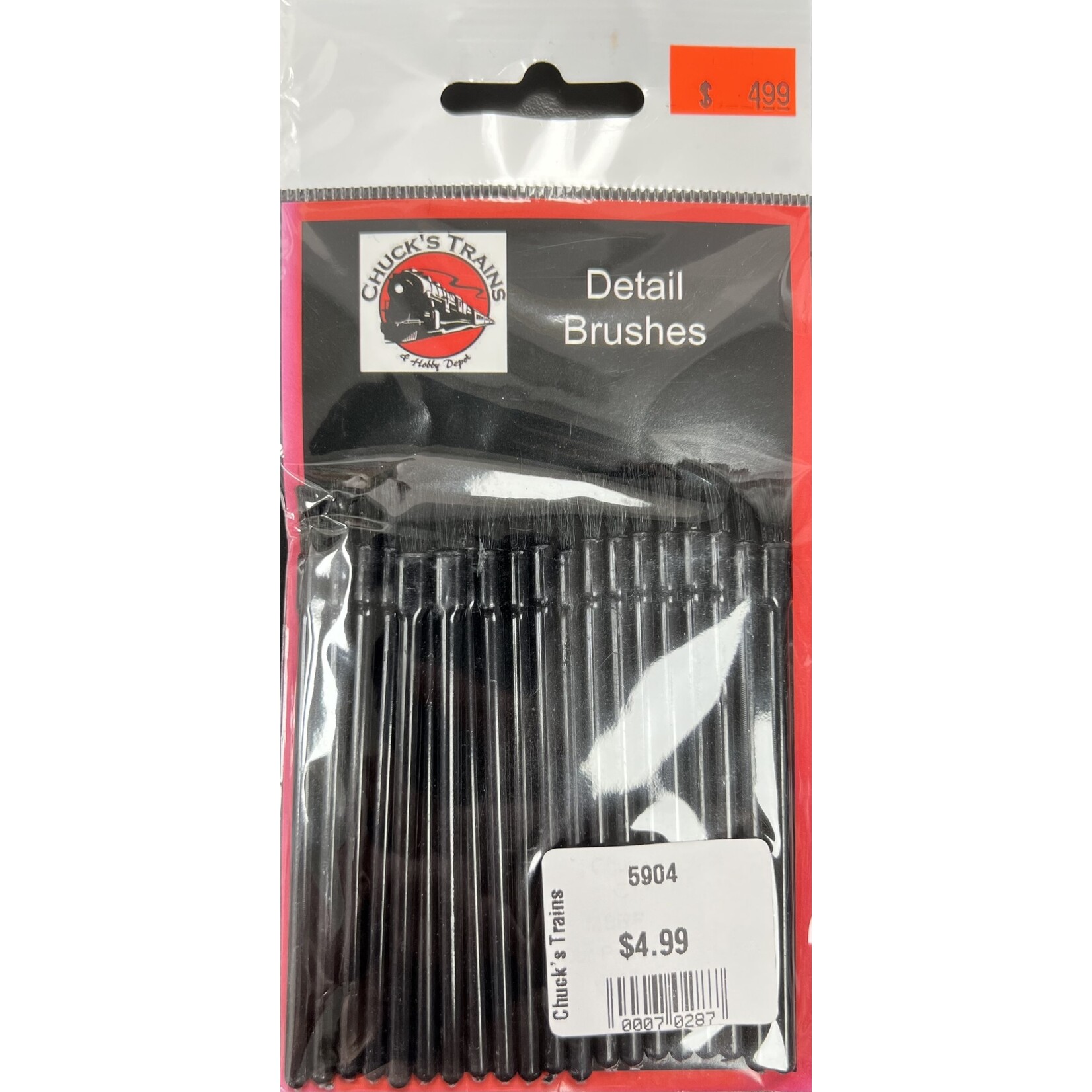 5904 Super Detail Brushes - 20 Count - Black