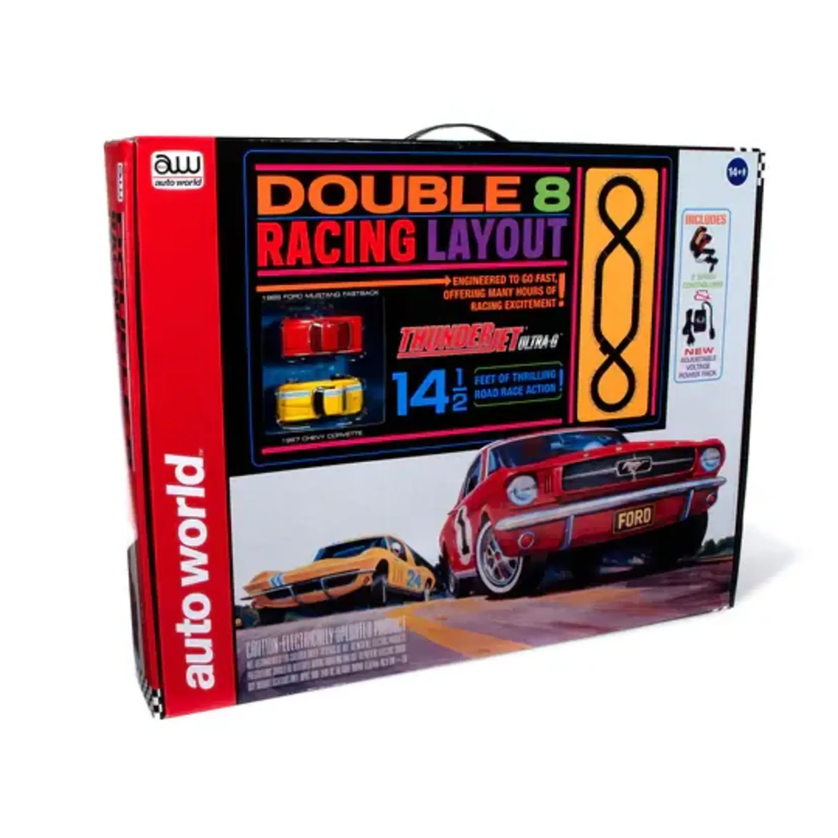 Auto World SRS341 Double 8 Slot Car Set