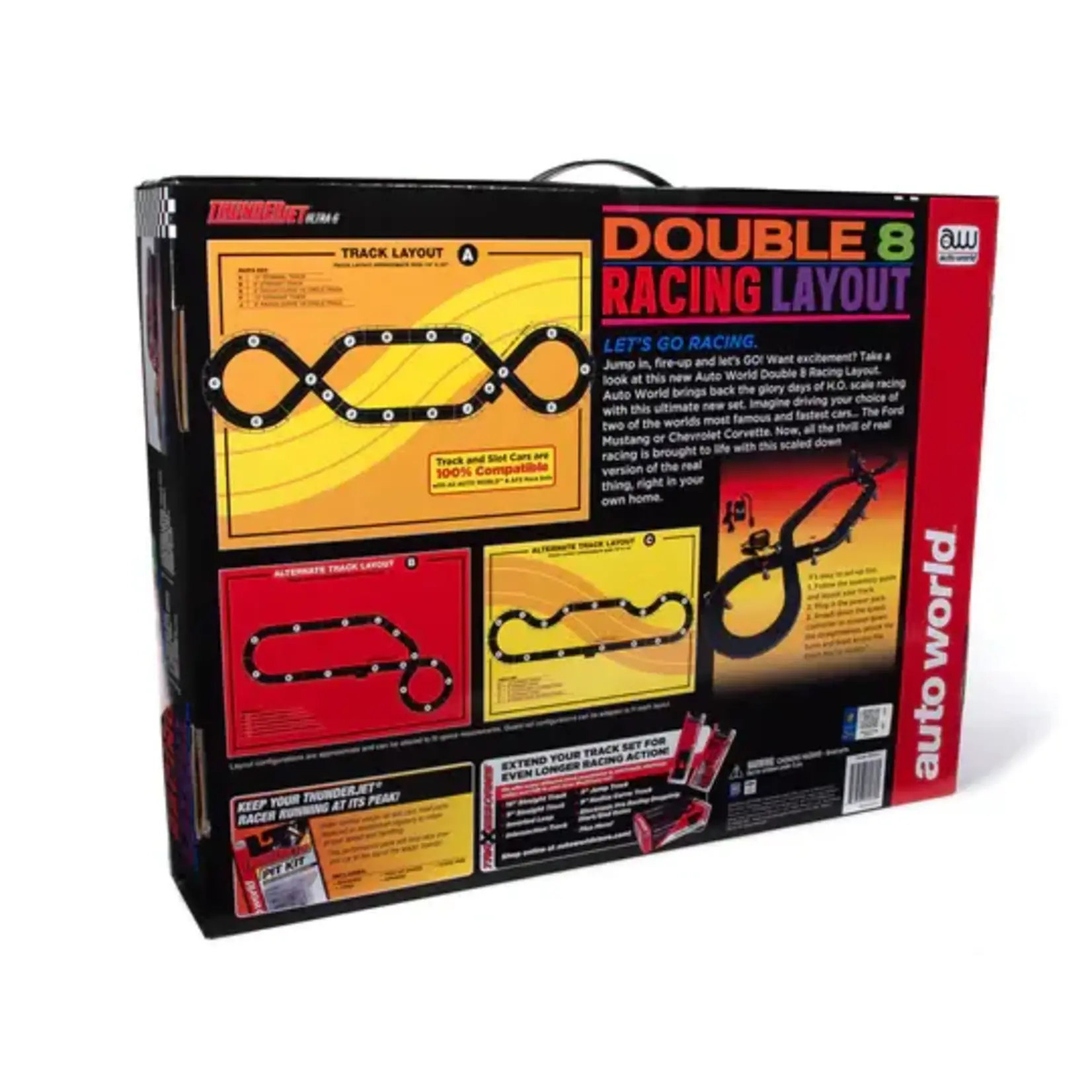 Auto World SRS341 Double 8 Slot Car Set