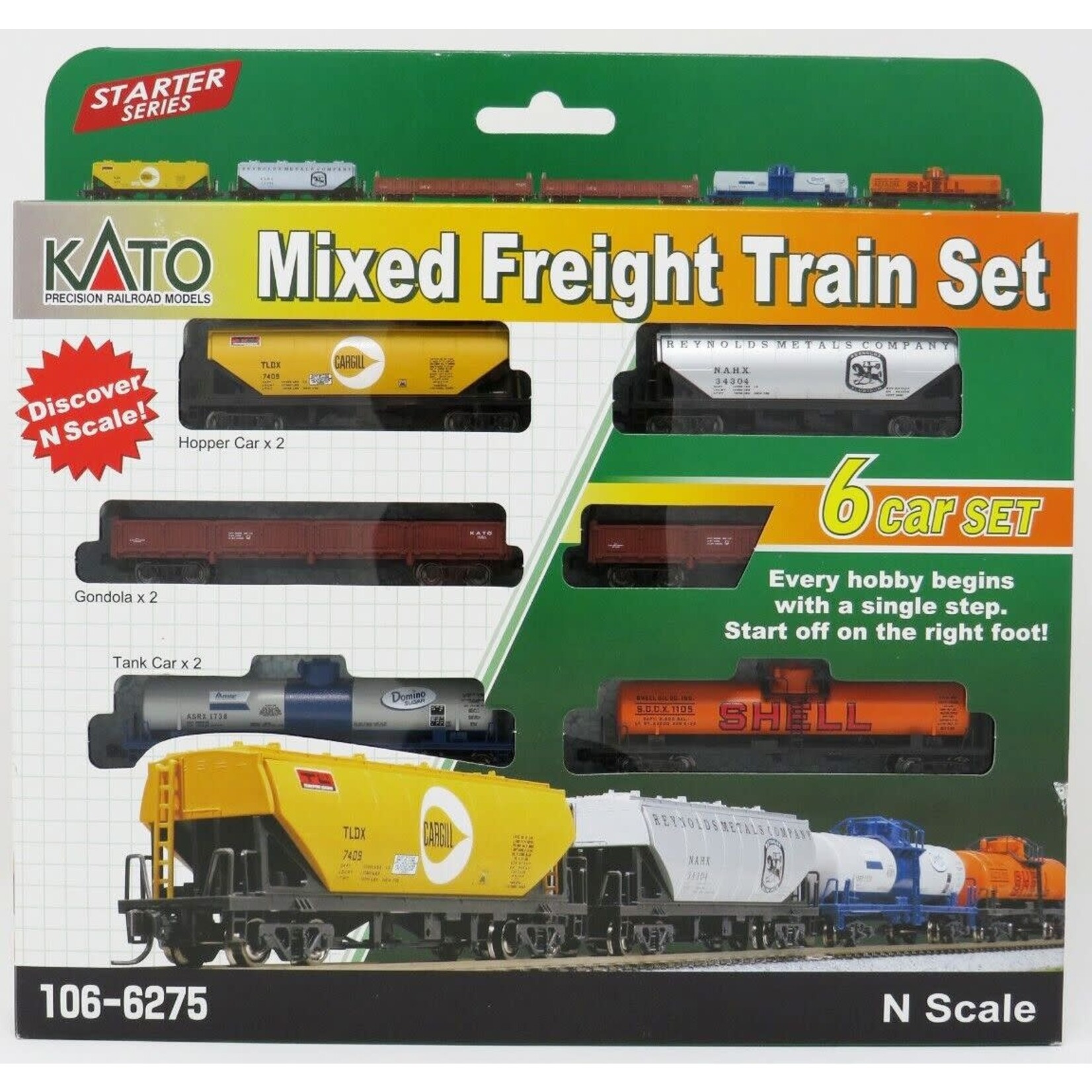 Kato 1066275 N Mixed Freight Car Set of 6