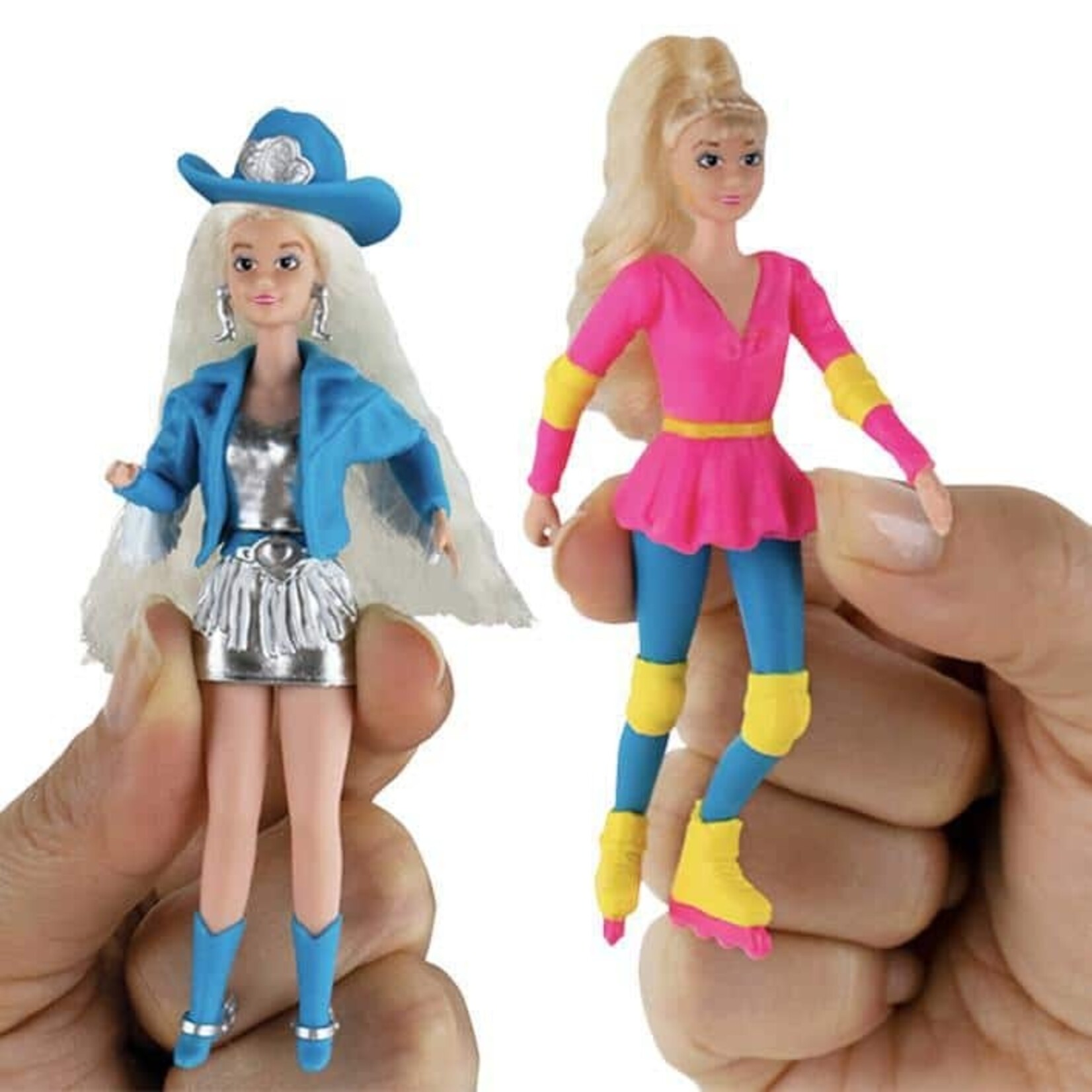 Super Impulse 5176 Worlds Smallest Posable Barbie - Rollerblade or Cowgirl