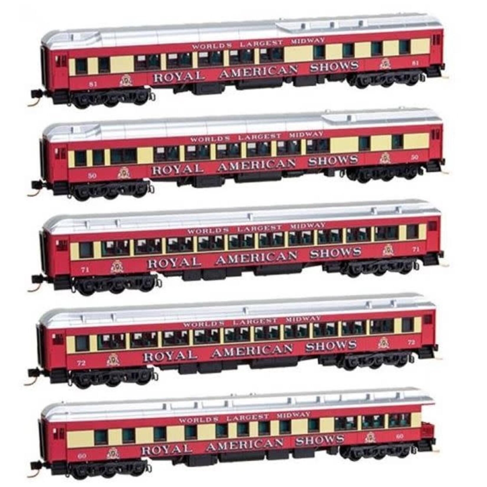 Micro Trains Line 99301300 N Royal American Shows - Passenger Set