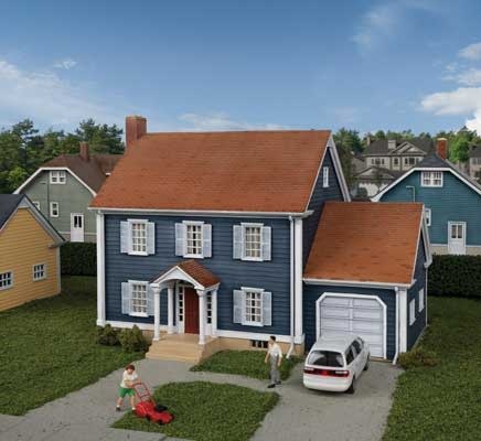 9334153 HO Colonial House Kit