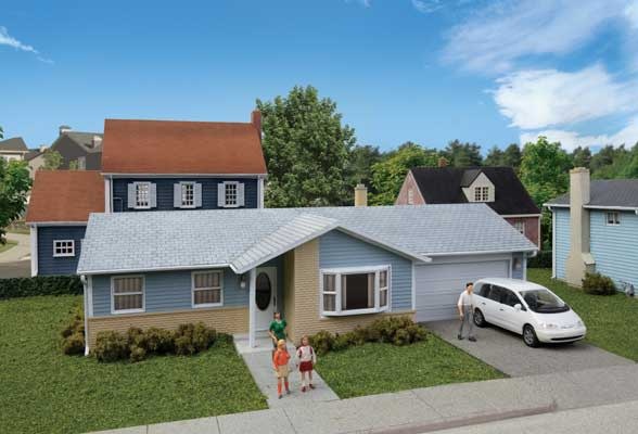 9334155 HO Ranch House with Attached 2 Car Garage Kit