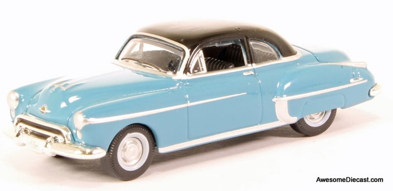 87OR50002 HO 1950 Oldsmobile Rocket 88 Coupe - Crest Blue, Black