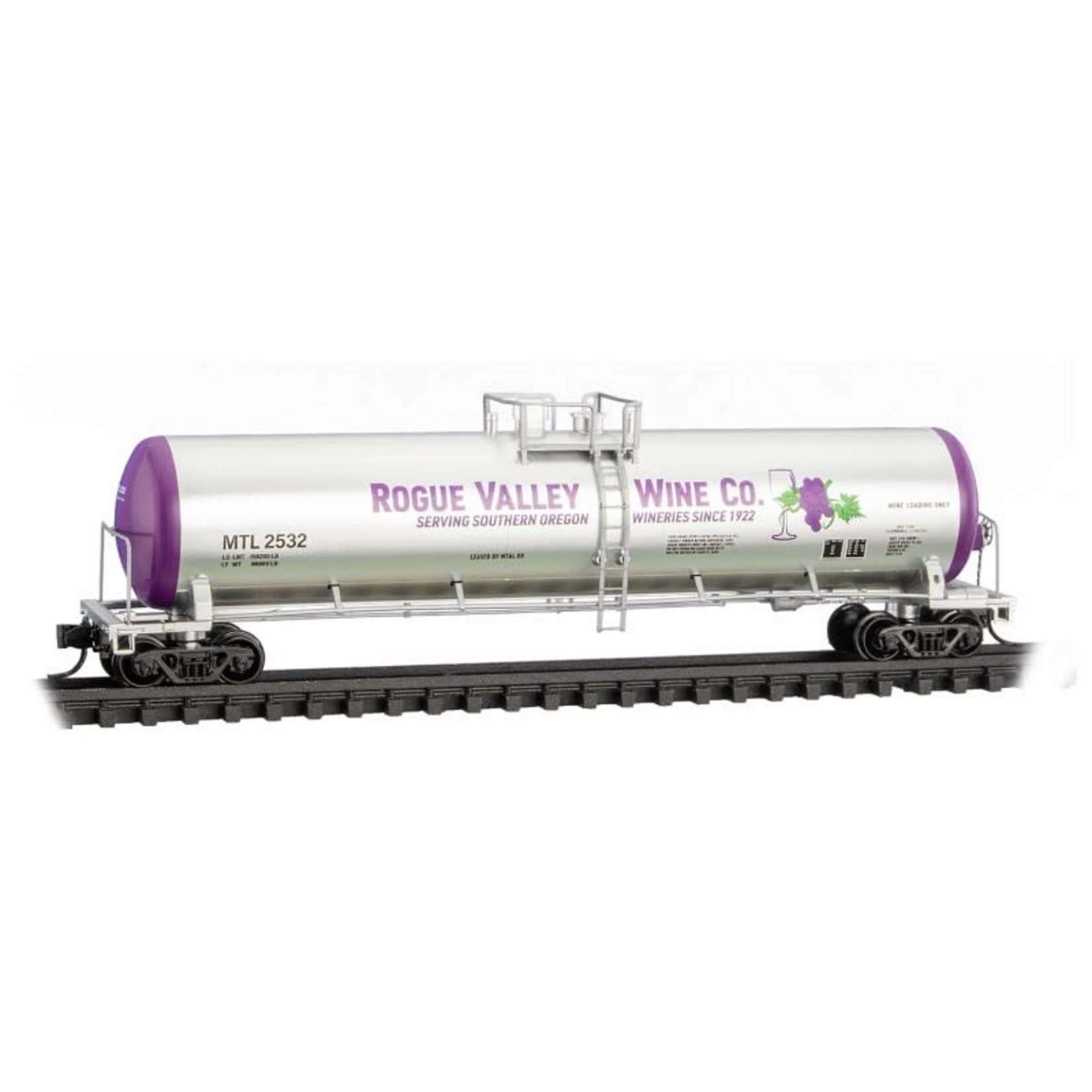 Micro Trains Line 11000580 N Medford, Talent & Lakecreek Rogue Valley Wine Tank Rd# MTL 2532