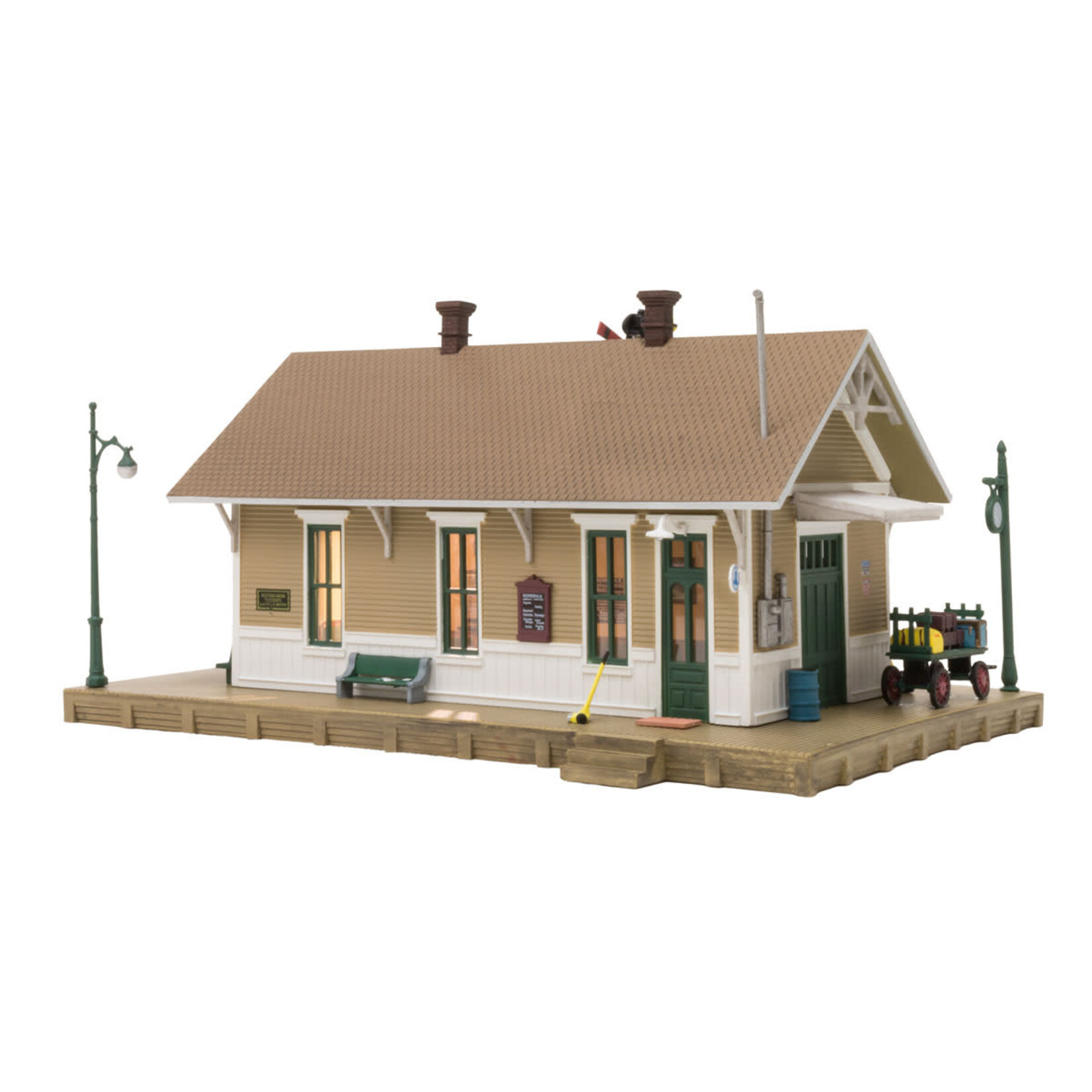 Woodland Scenics 5023 HO Dansbury Depot Assembled