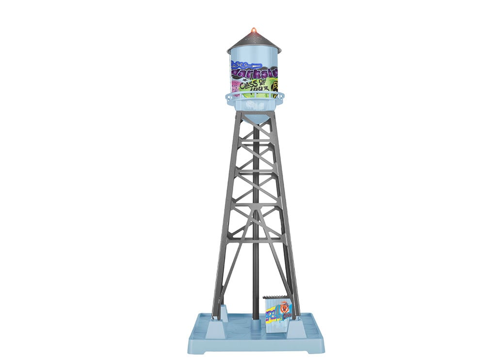 2229270 O RTR PEP Industrial Water Tower With Graffiti Decals