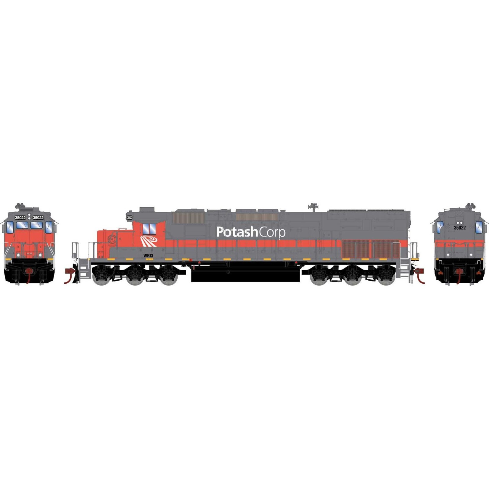 Athearn 73056 HO SD40T-2 Potash/WRIX #35022