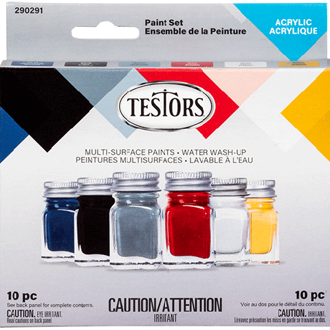 290291 Acrylic Paint Set - 6 Color/10 Piece