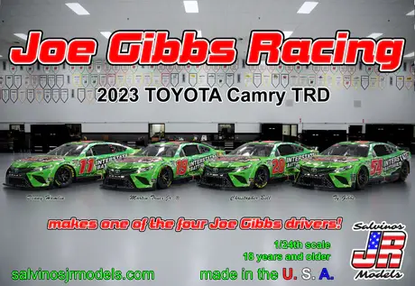 31614 2023 NASCAR Toyota Camry Joe Gibbs Racing Insterstate Batteries 1/24 Multi Driver