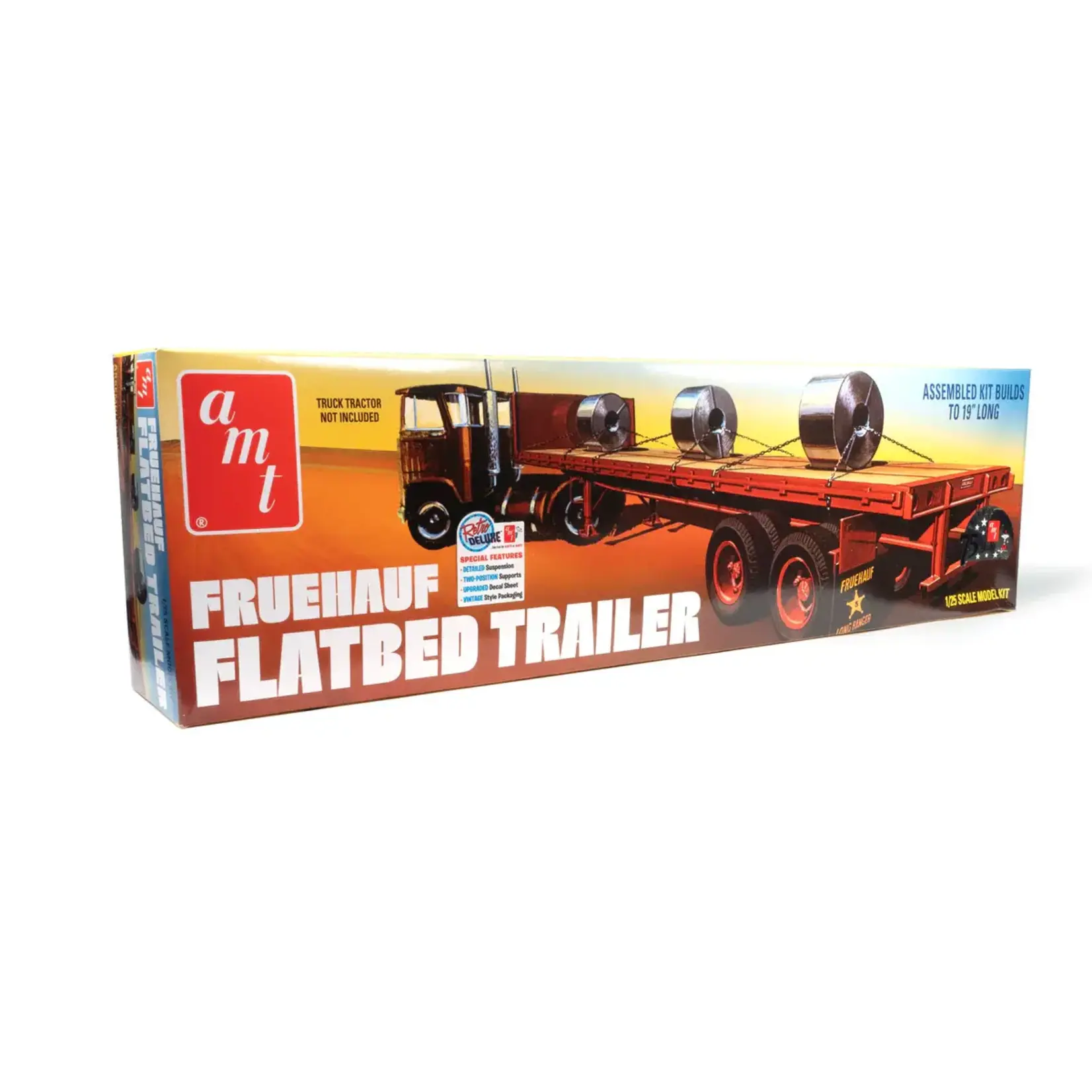 AMT 1399 1/25 Fruehauf Flatbed Trailer