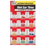 Auto World SCM161 4 Gear Silicon Colored Tires 6 sets (24)