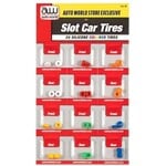 Auto World SCM159 Thunderjet Silicon Colored Tires 6 sets (24)