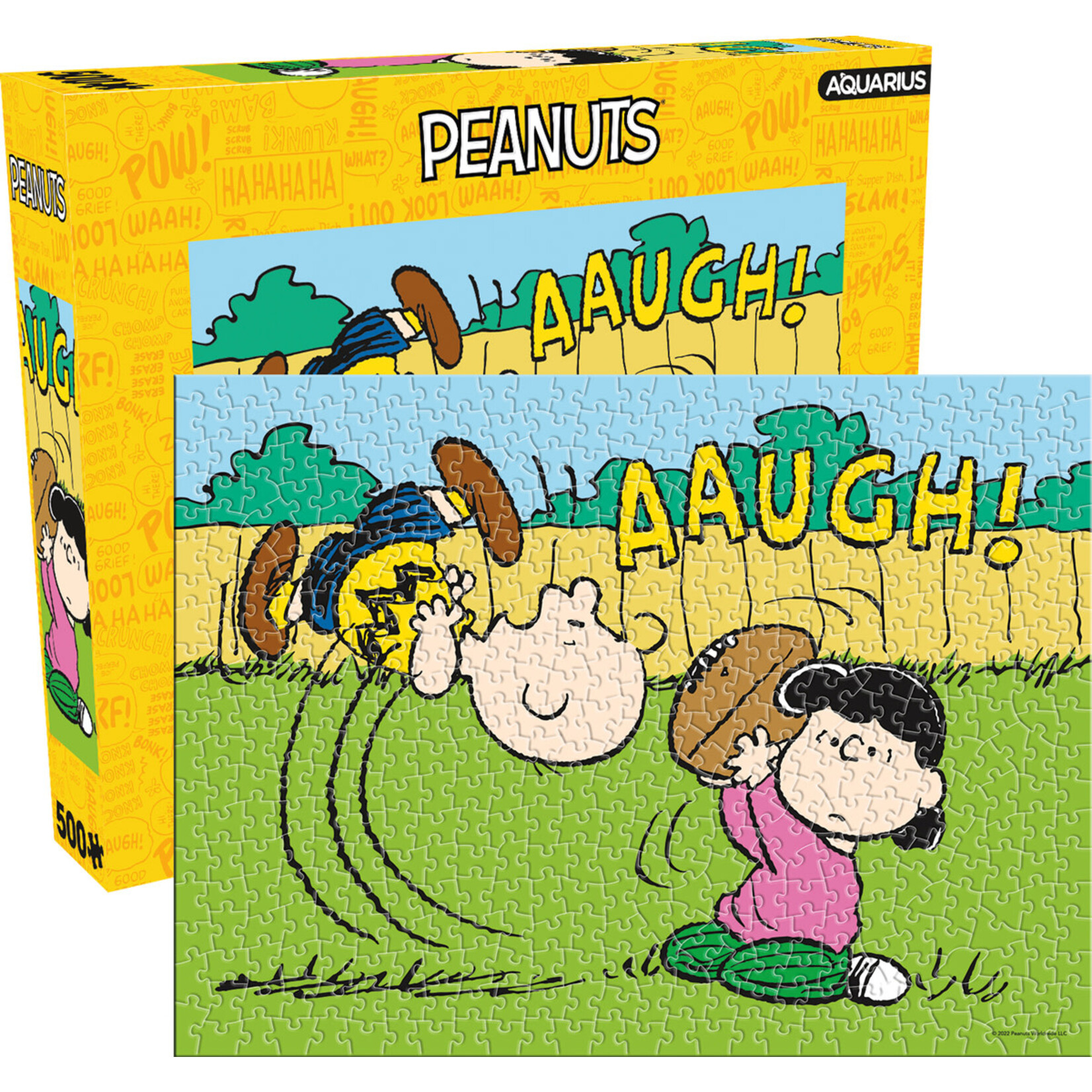 AQUARIUS Peanuts Lucy Football 500 Piece Puzzle