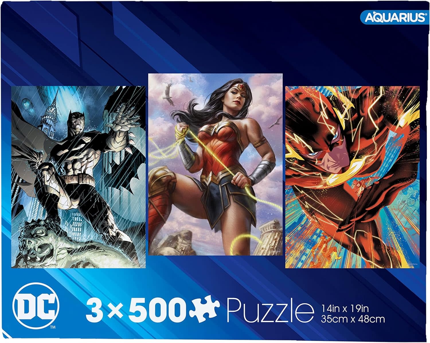 DC Comics 3 x 500 Puzzle Set