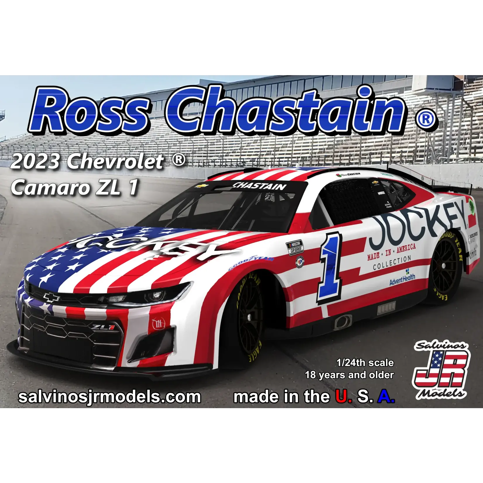 Salvinos 41299 2023 Ross Chastain Trackhouse Racing Camaro
