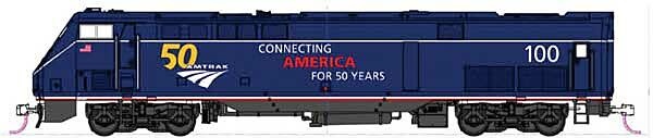 1766035 N GE P42 Amtrak Midnight Blue 50th Anniversary