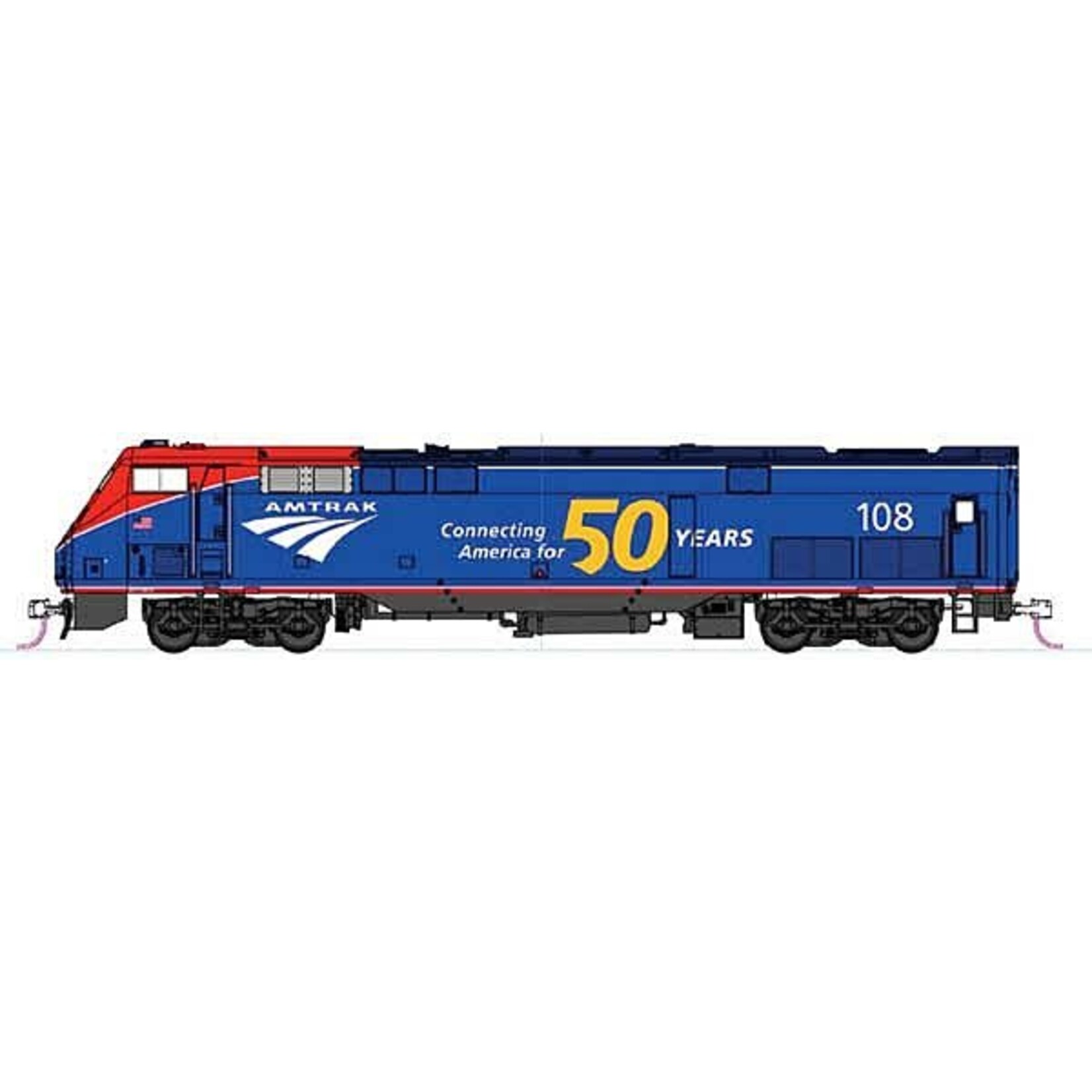 Kato 1766037 N P42 Amtrak PhVI 108