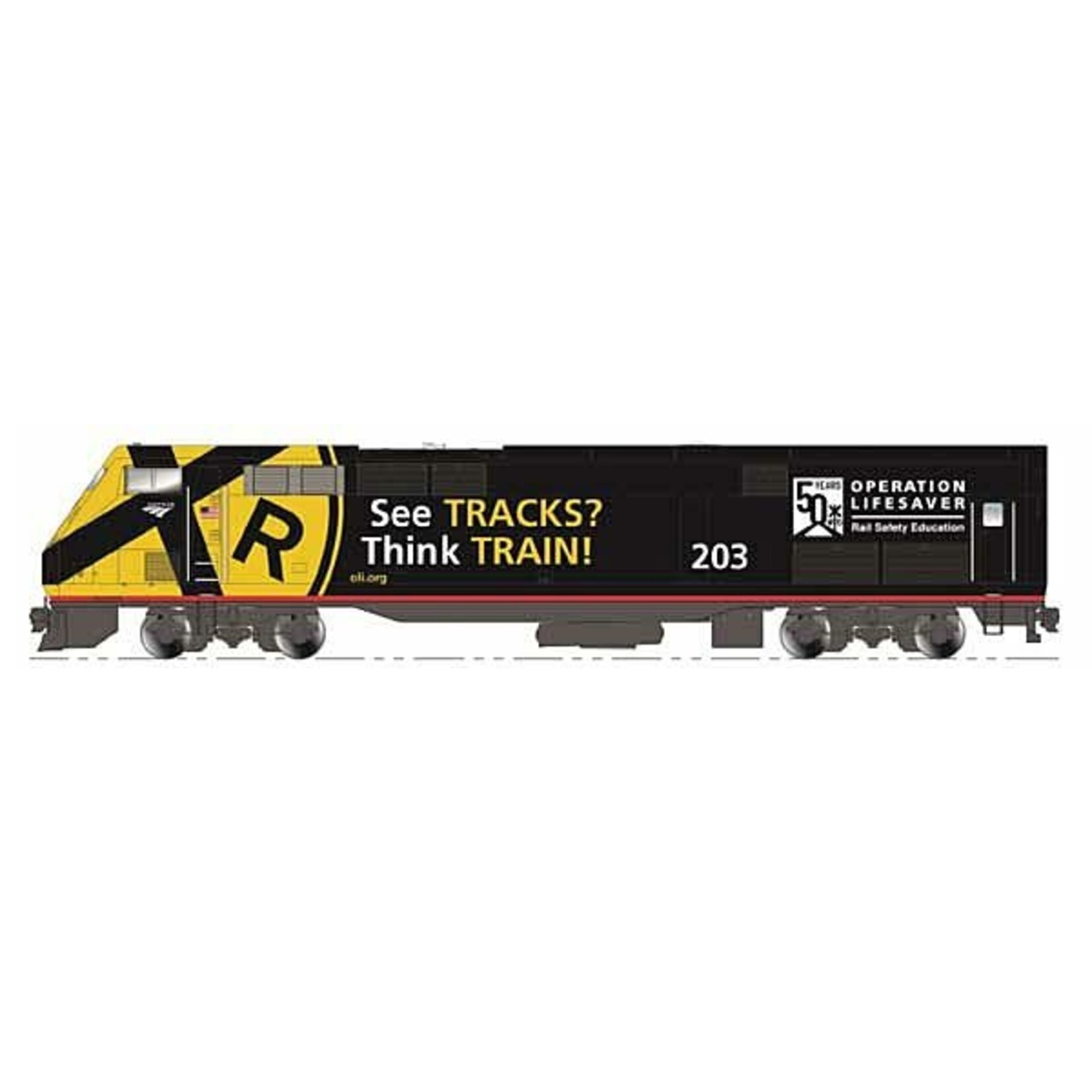 Kato 1766039 N P42 Amtrak Operation Life Saver 203
