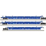 Atlas 20006617 HO 53' Articulated Well Car Set BNSF (SFLC) 9051