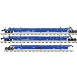 Atlas 20006625 HO 53' Articulated Well Car Set TTX (xBRAN Forward Thinking Logo) 888663