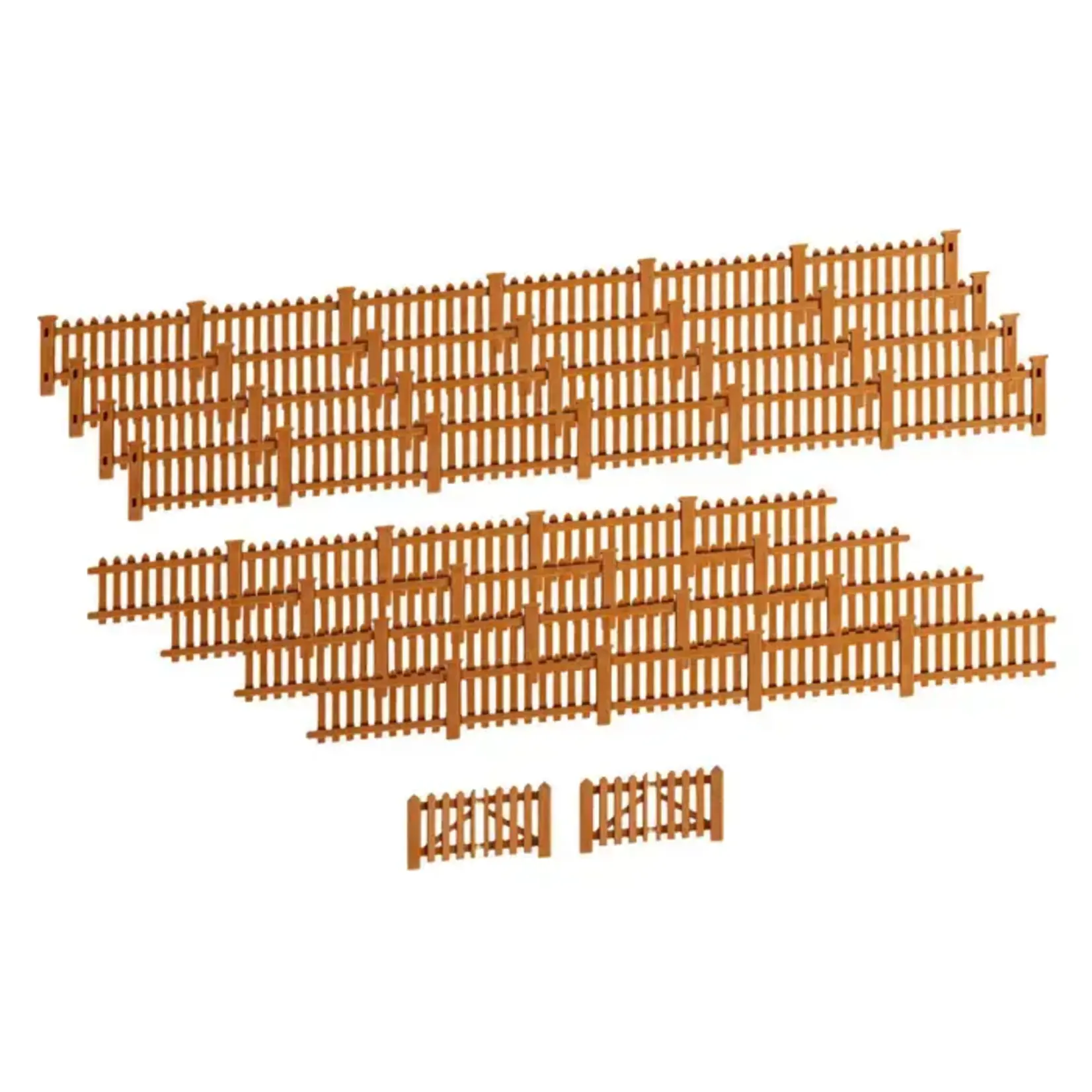 Lionel 2057130 HO Picket Fence - Brown