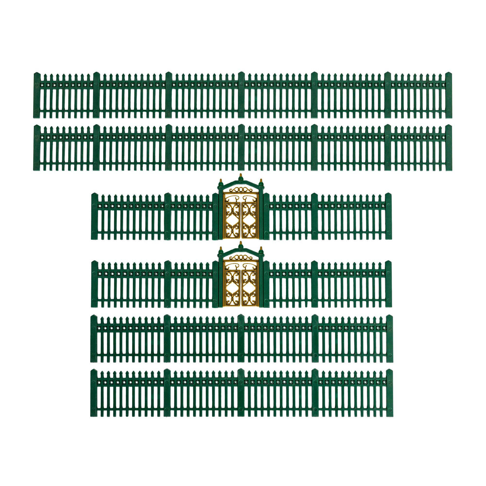 Lionel 2057150 HO Picket Fence - Green