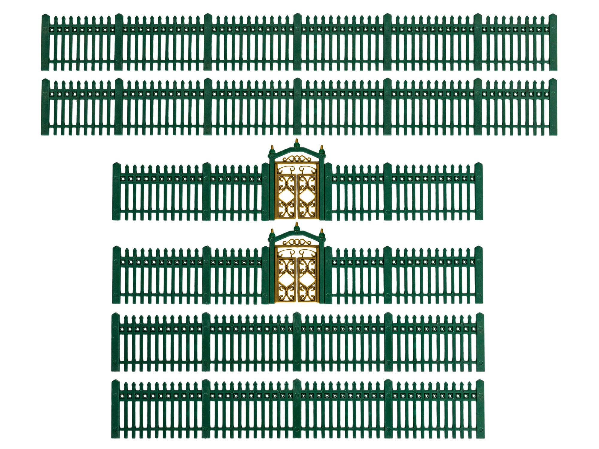 2057150 HO Picket Fence - Green