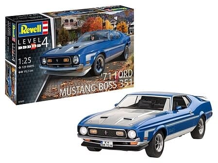 67699 1/25 1971 Mustang Boss 351 w/ Paint & Glue