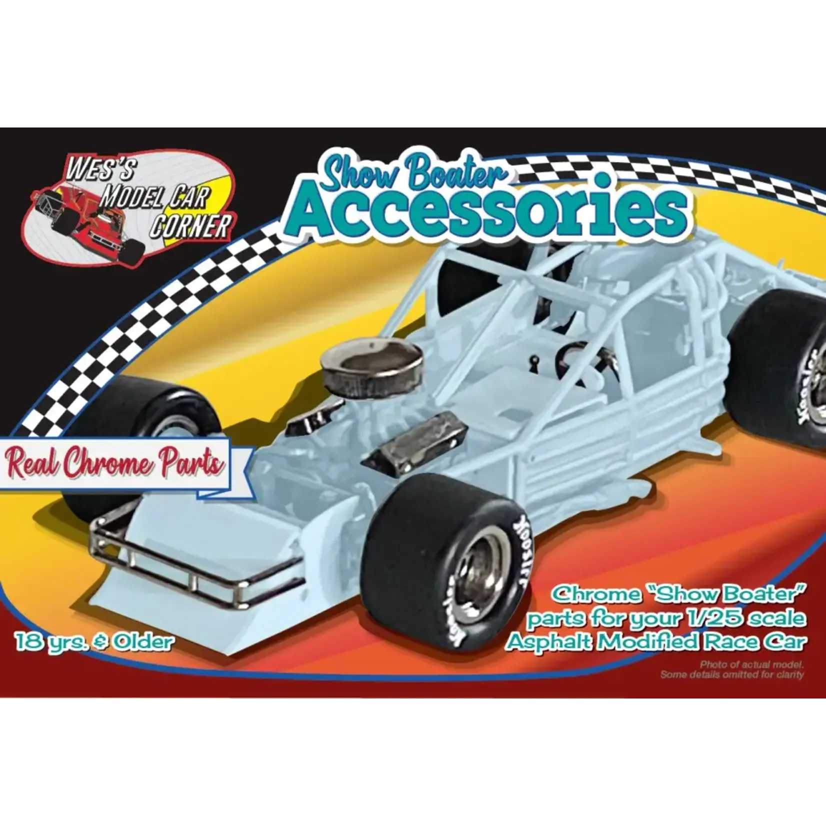 Salvinos 1000 1/25 Chrome Accessories Set for Asphalt Modified