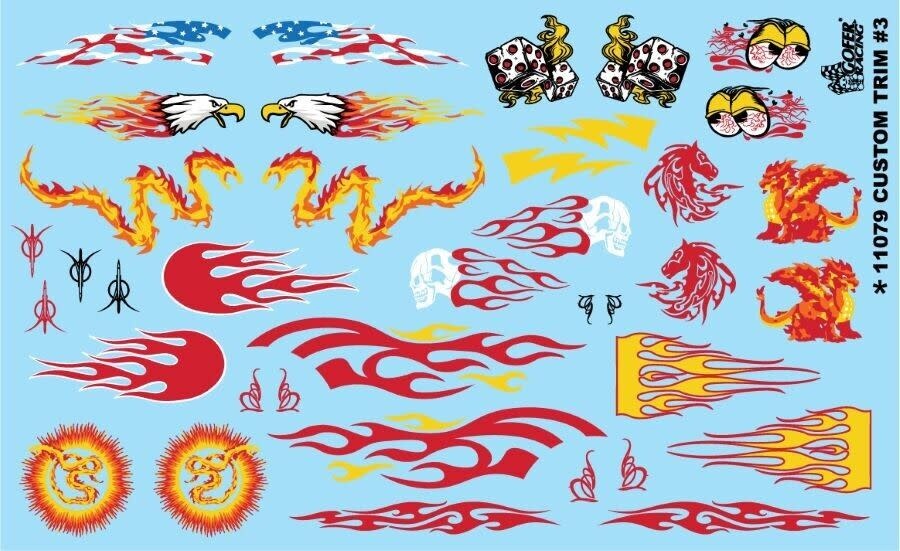 11079 1/24-1/25 Custom Trim #3 Flames