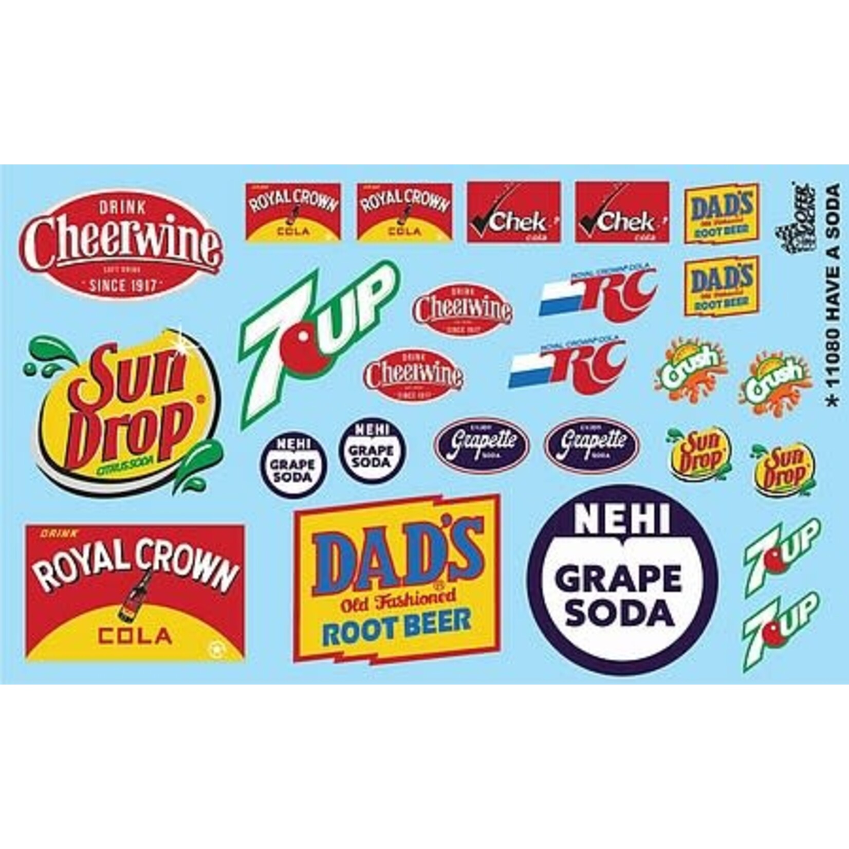 Gofer Racing 11080 1/24-1/25 Have a Soda Logos