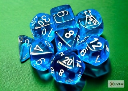 30063 7 Die Set Translucent Tropical Blue/White Lab 7