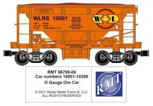 9679906 O Ore Car Genesee & Wyoming WLR