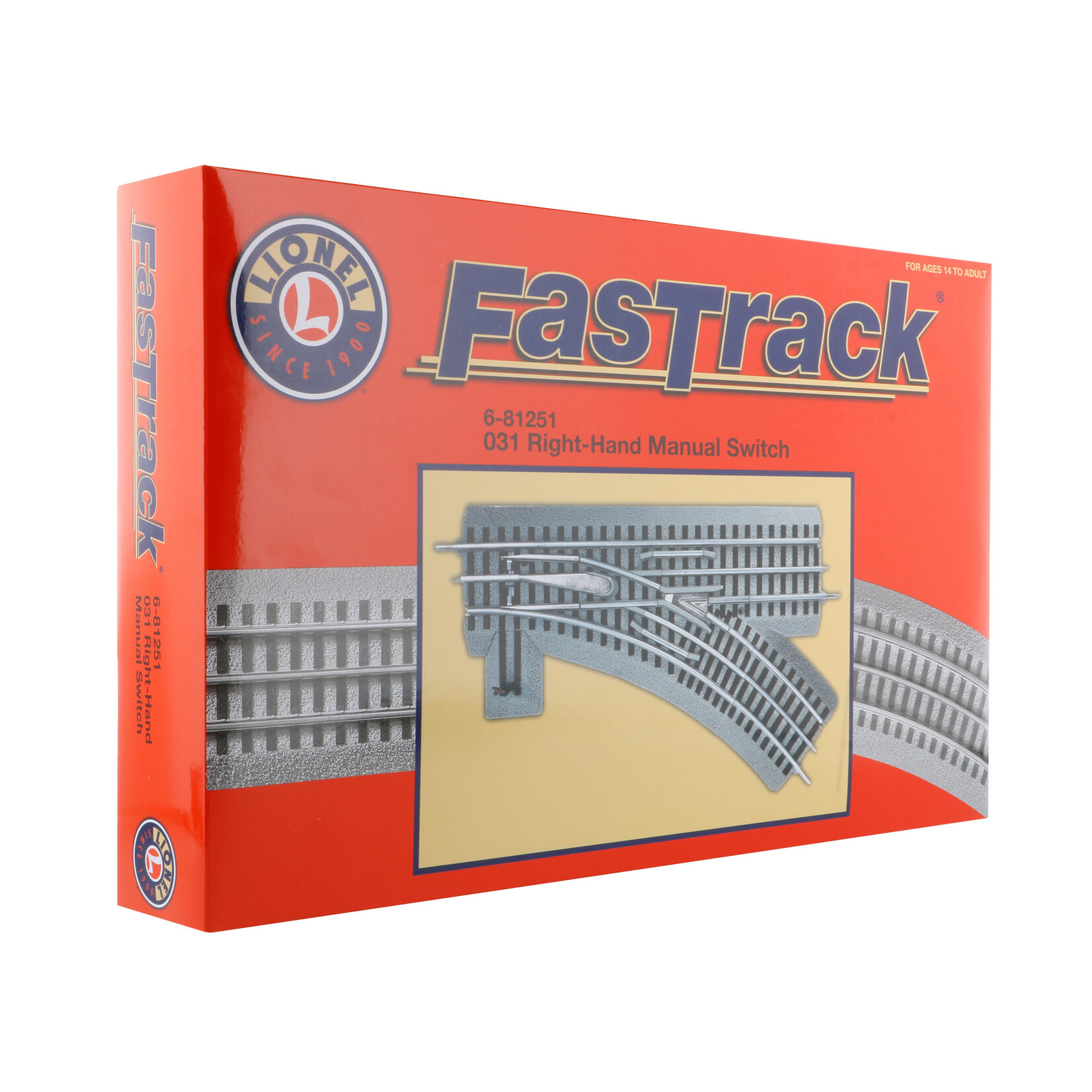 Lionel 681251 O FasTrack O31 Manual Switch, Right Hand
