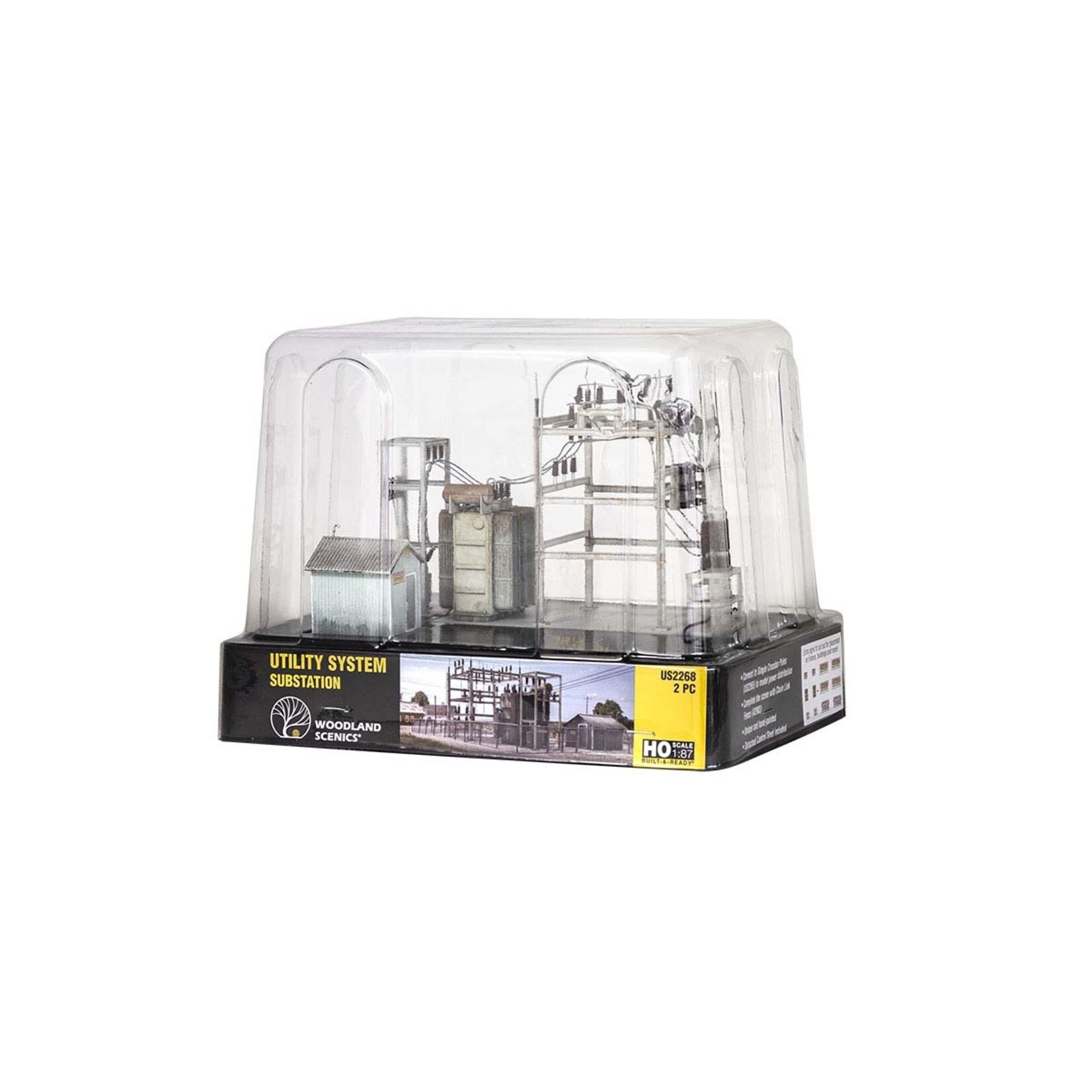 Woodland Scenics 2268 HO Utility System Substation - Assembled