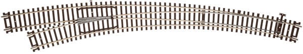 595 HO Code 83 Curved Turnout - Left