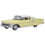 Oxford Diecast 87CIS58002 1958 Chevrolet Impala Sport Coupe Colonial Cream/White