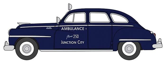 87DS46005 DeSoto Suburban 1946-48 Juction City Ambulance