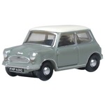 Oxford Diecast NMN009 N Austin Mini Cooper - Tweed Grey/ White