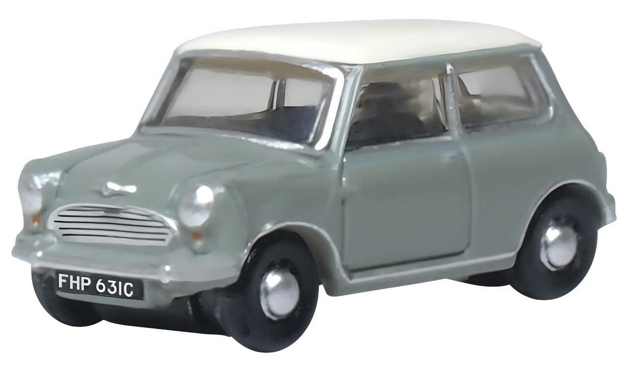 NMN009 N Austin Mini Cooper - Tweed Grey/ White